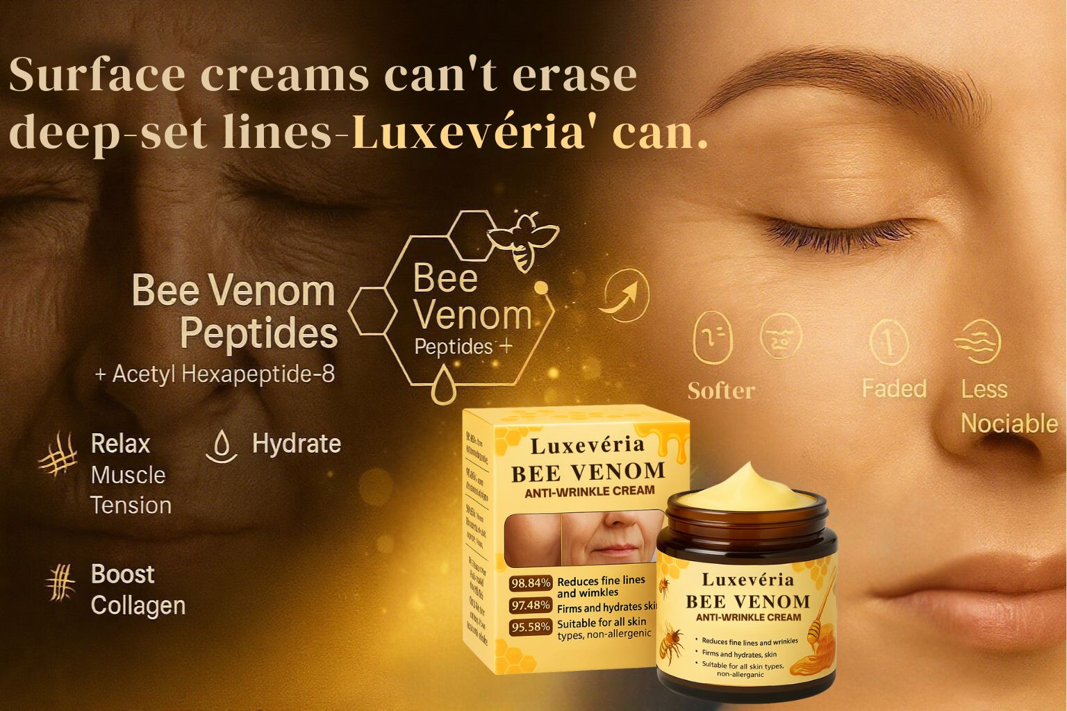 Luxevéria Bee Venom Firming & Anti-Wrinkle Cream