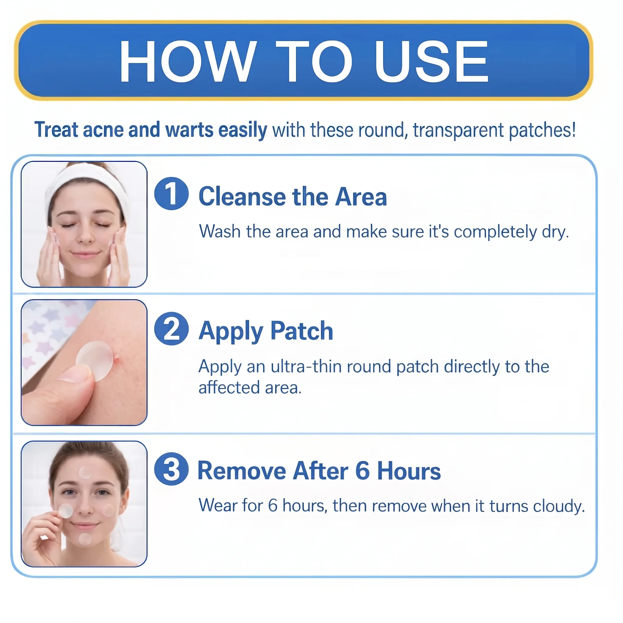 GFOUK Microneedle Flawless Skin Tag Removal Patch